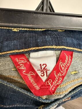 Lucky Brand Women's Dark Indigo High Rise Jeans with Red Label